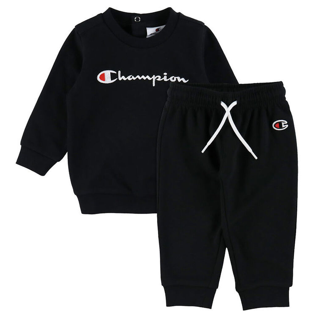 Champion Sweatsæt - Crewneck - Sort