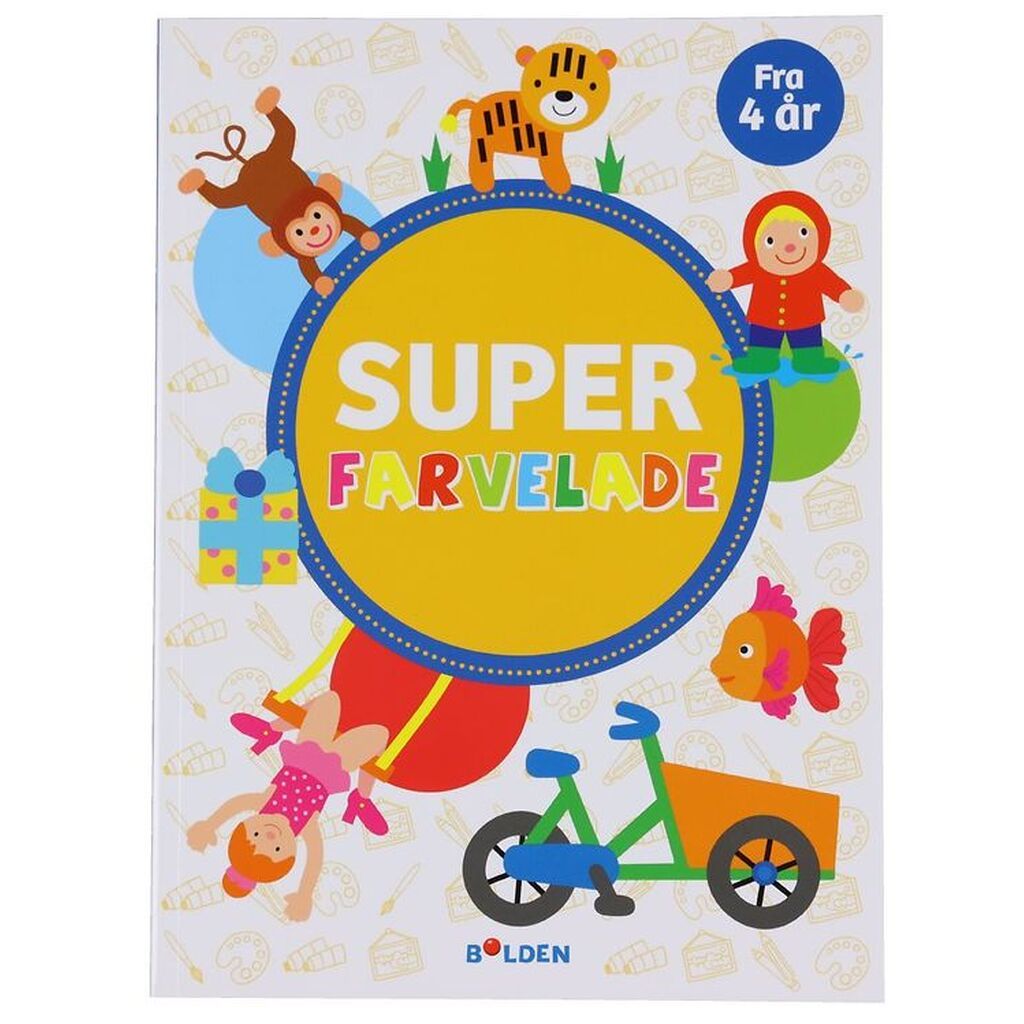 Forlaget Bolden Malebog - Super Farvelade - Dansk