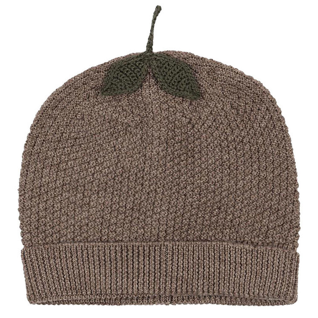 Konges Sløjd Hue - Uld - Strik - Fruity - Bunny Brown Melange