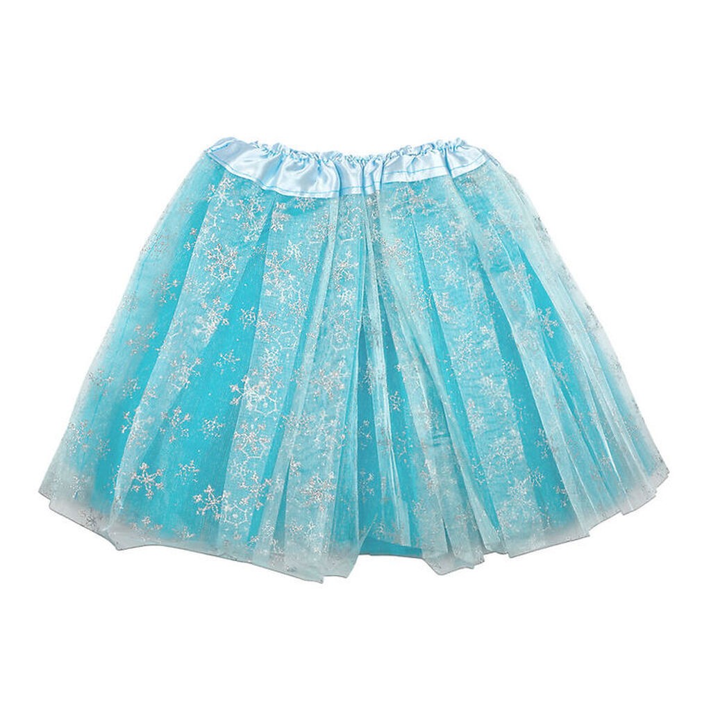 Molly & Rose Udklædning - Tylskørt - Blå Snefnug Glitter