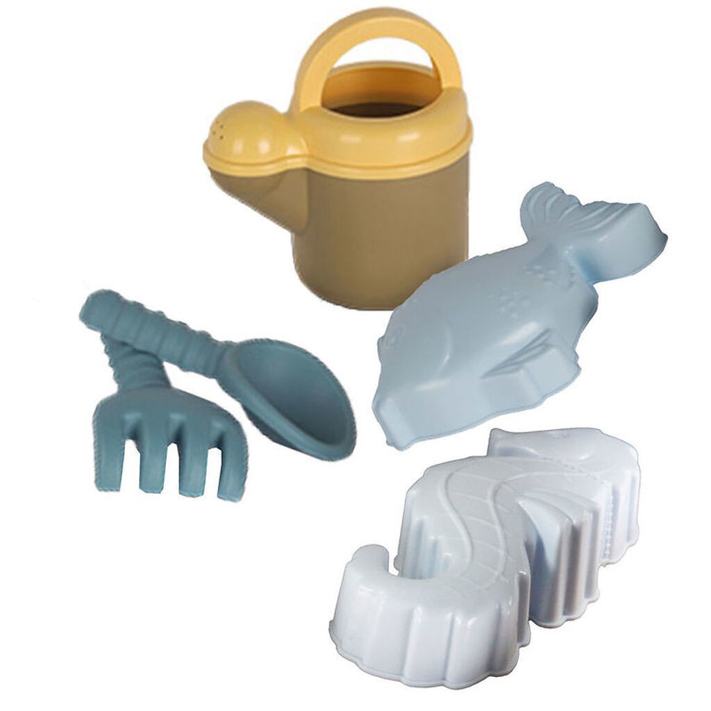 Dantoy BIO Plastic Sandsæt - 4 Dele - Grøn/Blå