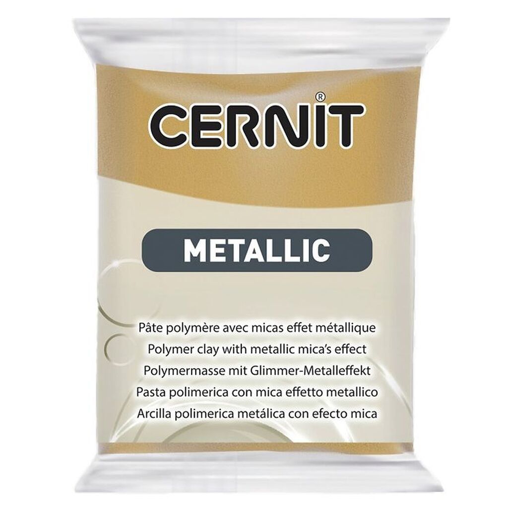 Cernit Polymer Ler - Metallic - Mørk Guld