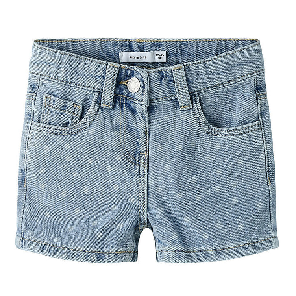 Name It Shorts - NmfRose - Light Blue Denim/Dots