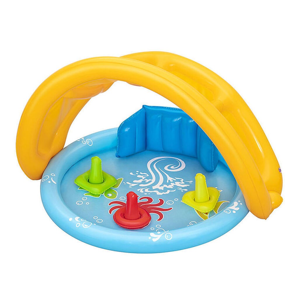 Bestway Badebassin m. Skygge - 115 x 89 cm - Lil' SeaShapes