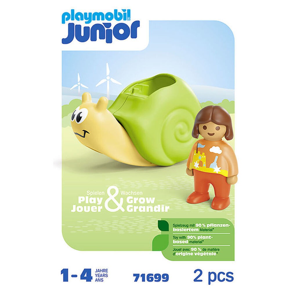 Playmobil Junior - Sneglevippe Med Raslefunk... - 71699 - 2 Dele