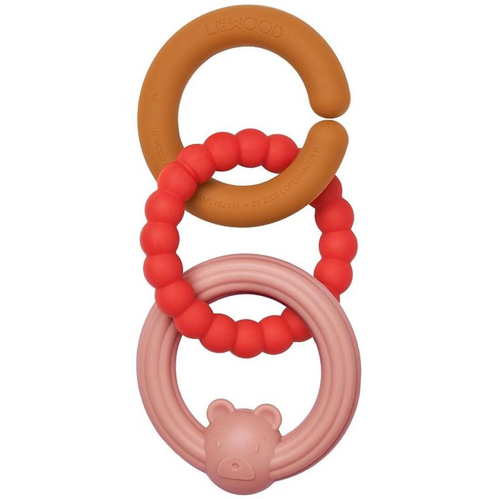 Liewood Ophængsringe - Anton - 3-stk - Raspberry Multi Mix