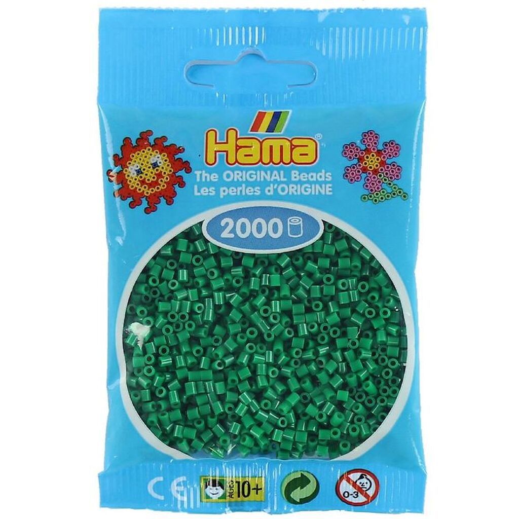 Hama Mini Perler - 2000 stk. - 10 Grøn