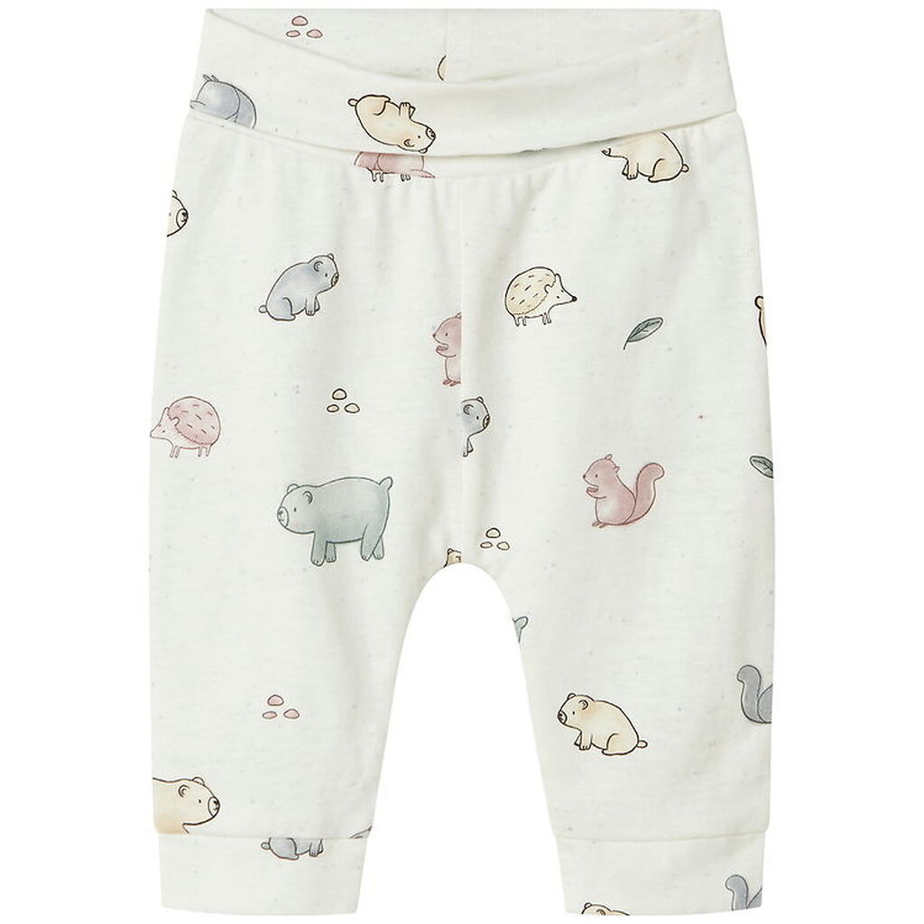 Name It Bukser - NbnLuma - Cloud Dancer m. Print