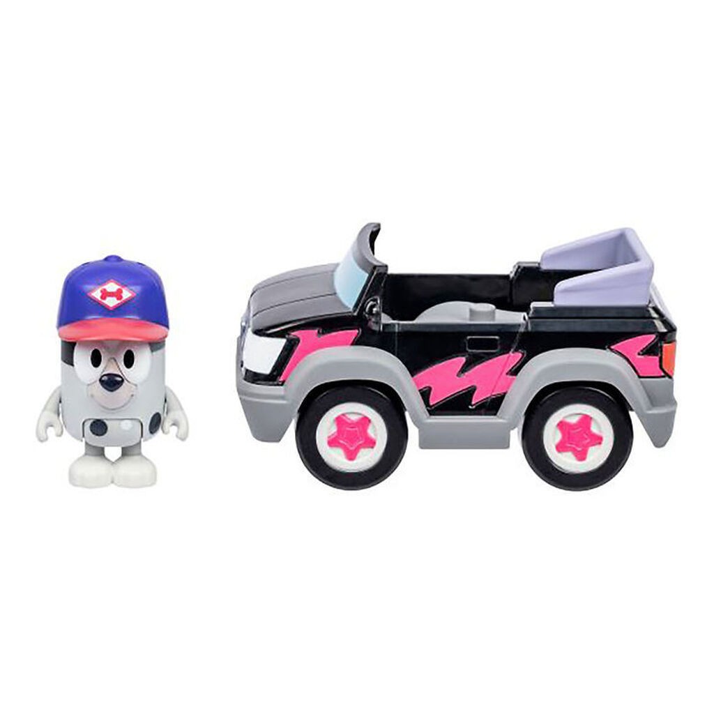 Bluey Bil m. Figur - Muffin