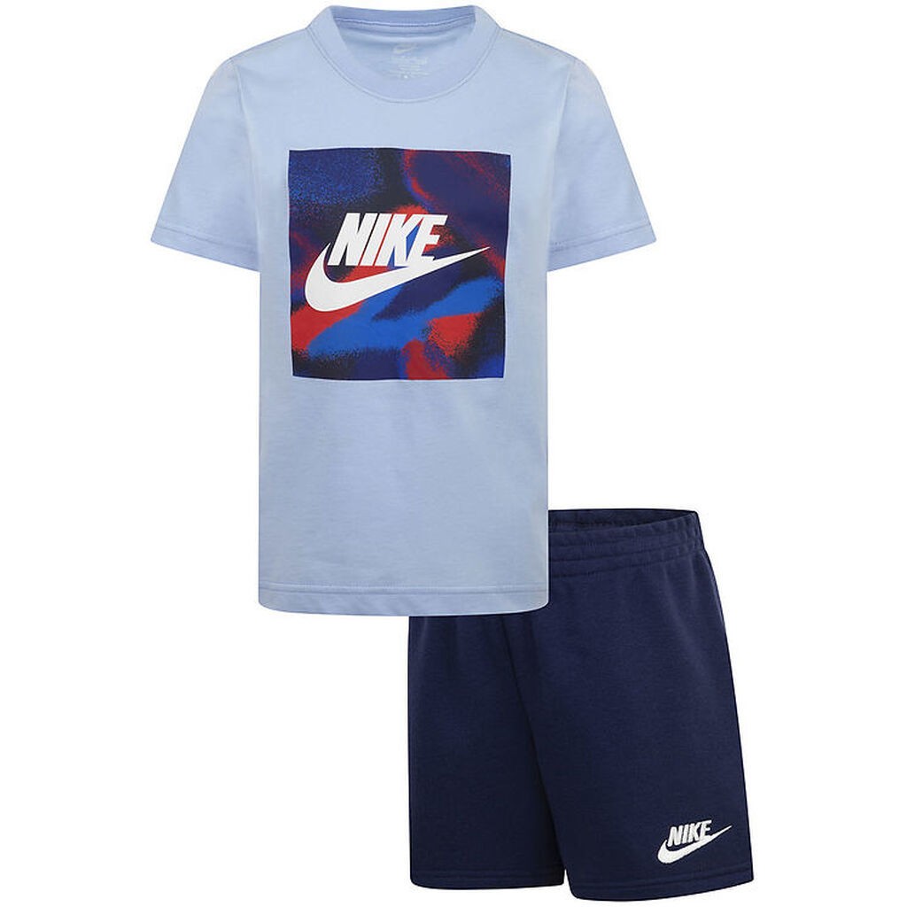 Nike Shortssæt - T-shirt/Shorts - Midnight Navy
