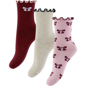 Name It Strømper - 3-Pak - NmfSilke - Keepsake Lilac/Peyote Mela