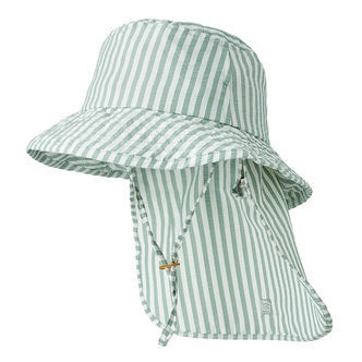 Liewood Badehat - Damona - UV40 - Stripe Peppermint/Crisp White