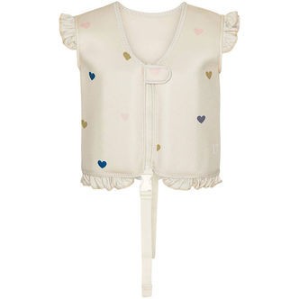 Vanilla Copenhagen Svømmevest - Neo - m. Hjerter - Milk - m. Flæ