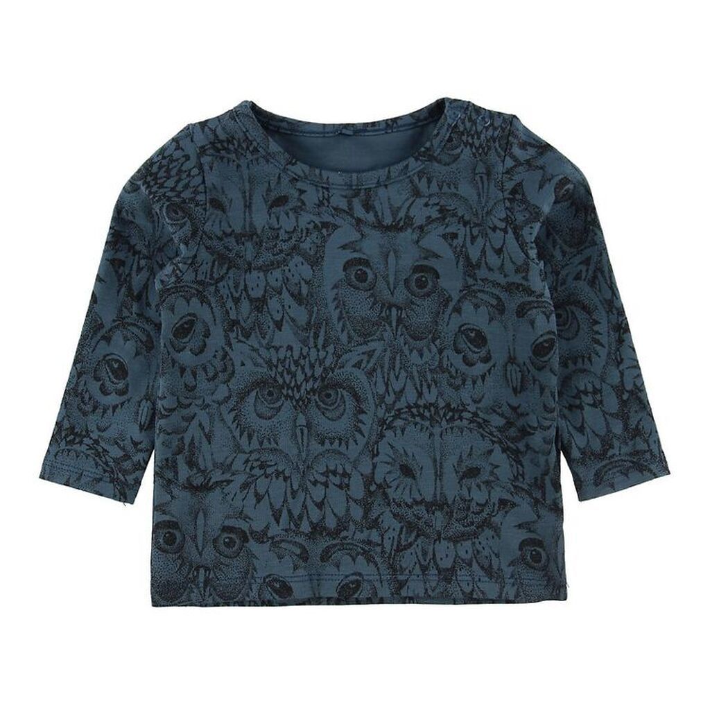 Soft Gallery Bluse - Bella - Orion Blue m. Ugler