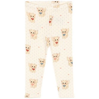 Konges Sløjd Leggings - Minnie - Miao Amore m. Hulmønster