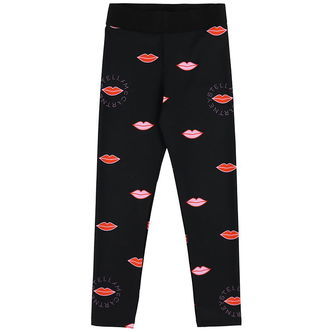 Stella McCartney Kids Leggings - Sort m. Læber