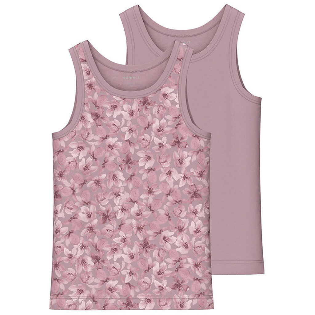 Name It Undertrøje - Noos - NmfTank - 2-pak - Mauve Shadows