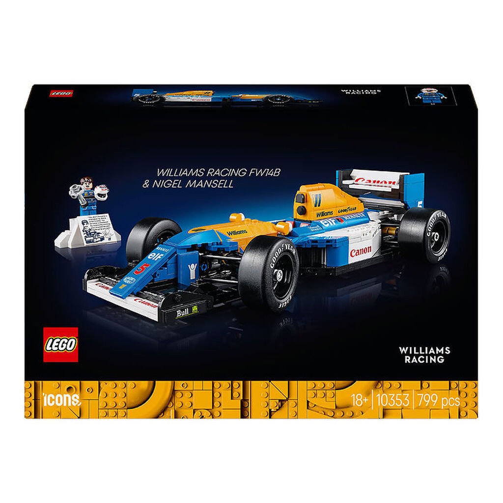 LEGOÂ® Icons - Williams Racing Og Nigel Mansell 10353 - 799 Dele