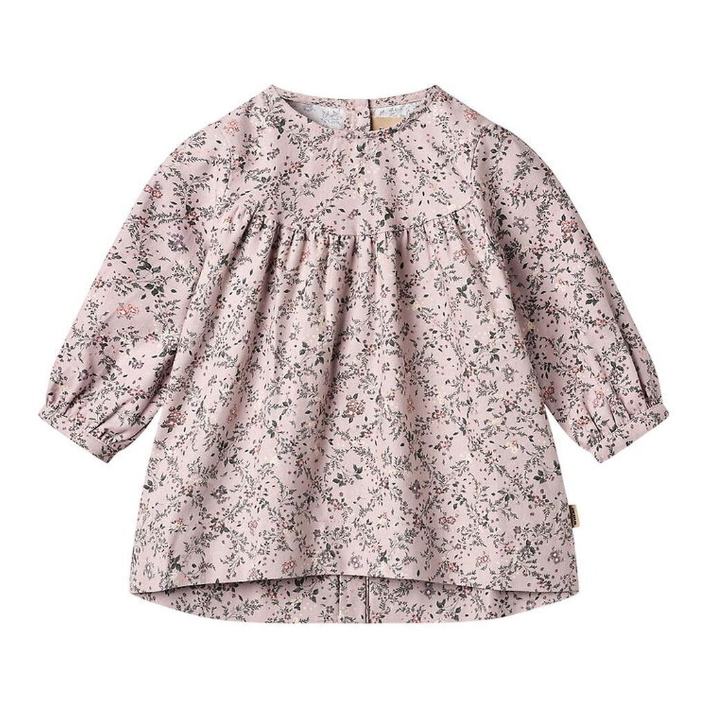 Wheat Kjole - Fenja - Lilac Checked Flowers