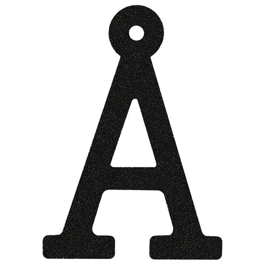 That's Mine Bogstav - Å - Sort Glimmer