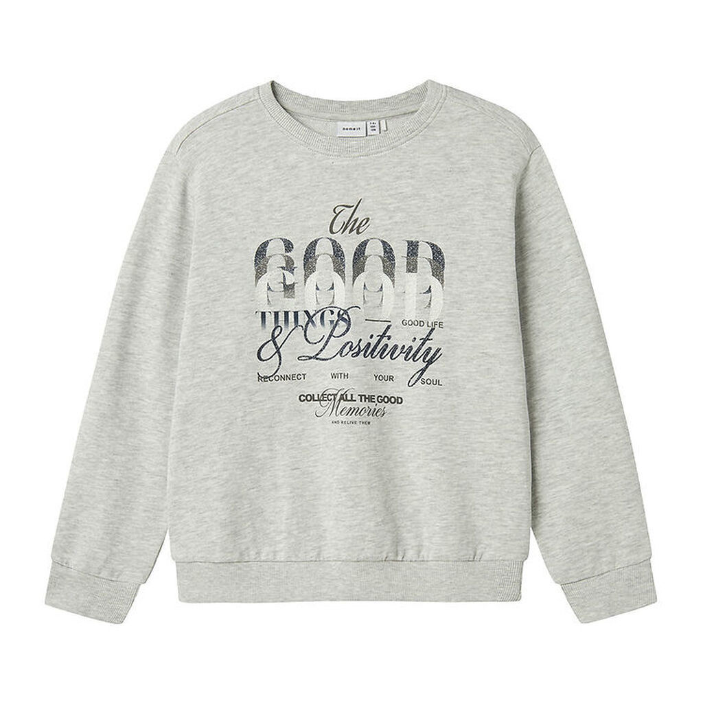 Name It Sweatshirt - NkfBoppe - Light Grey Melange