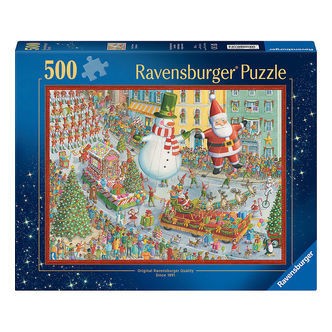 Ravensburger Puslespil - 500 Brikker - Here Comes Christmas