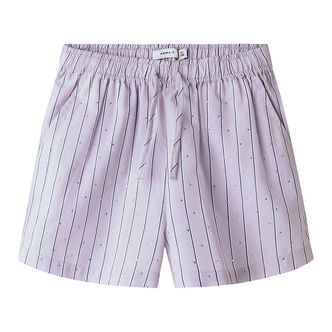 Name It Shorts - NkfJianna - Misty Lilac m. Striber/Similisten