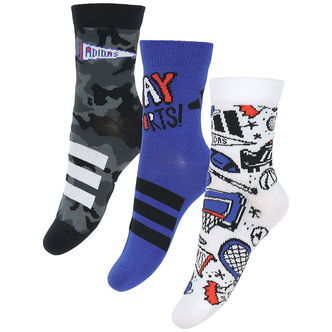 adidas Performance Strømper - 3-pak - Doodle - Royblu/White/Blac