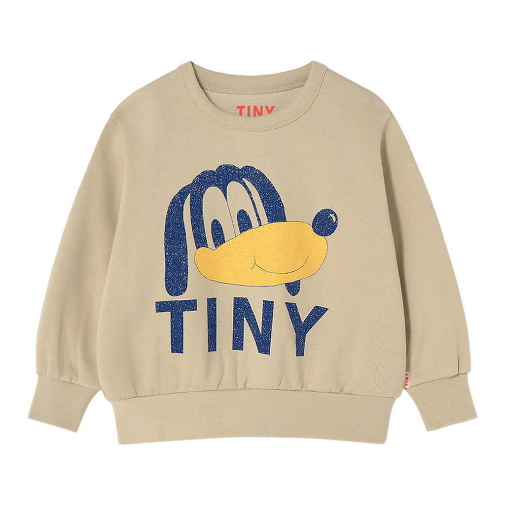 Tiny Cottons Sweatshirt - Dog Graphic - Dark Vanilla