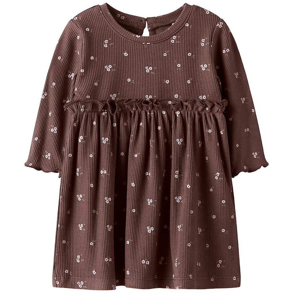 Name It Kjole - Rib - NbfSoho - Peppercorn