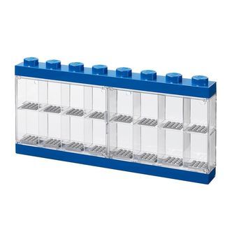LEGOÂ® Storage Minifigur Display - 16 rum - 38 cm - Blå