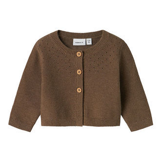 Name It Cardigan - Strik - NbfHipsy - Walnut
