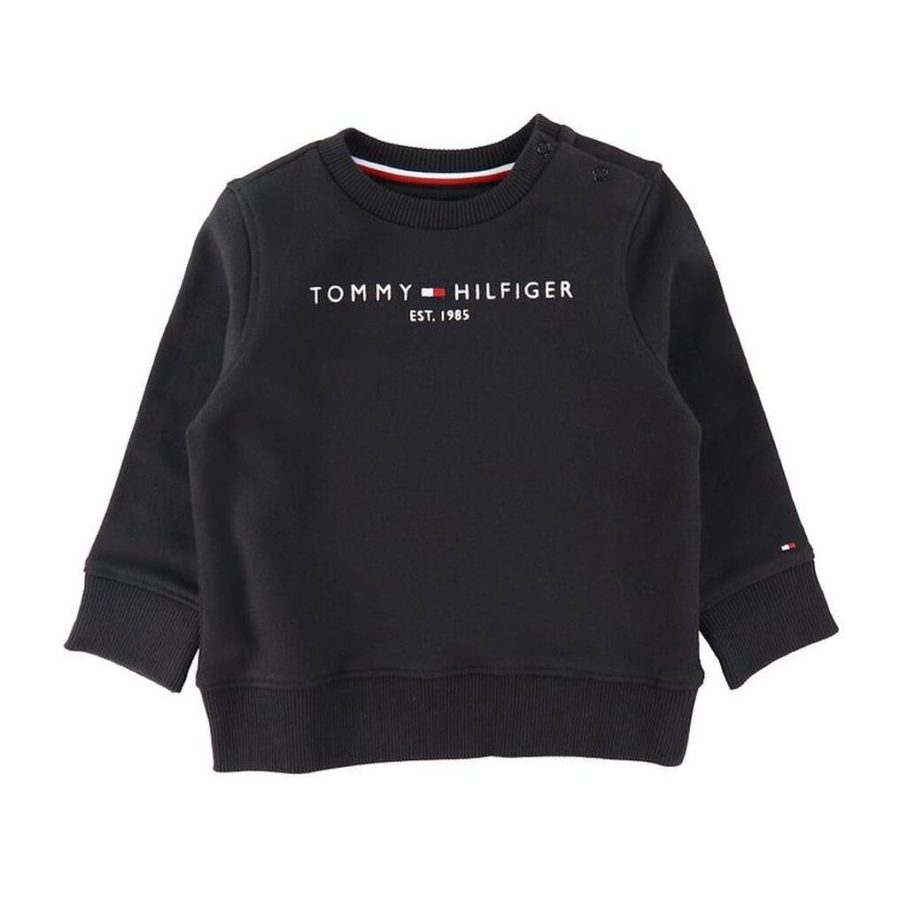 Tommy Hilfiger Sweatshirt - Essential - Organic - Sort