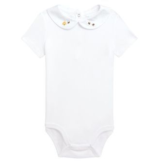 Polo Ralph Lauren Body k/æ - Baby Collection - Hvid m. Bier
