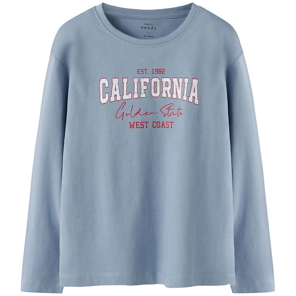 Name It Bluse - MkfVeen - Dusty Blue/California