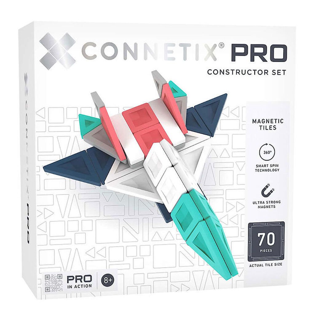 Connetix Pro Magnetsæt - 70 Dele - Constructor Set