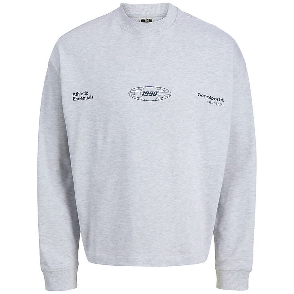 Jack & Jones Sweatshirt - JcoSignal - Hvidmeleret m. Sort