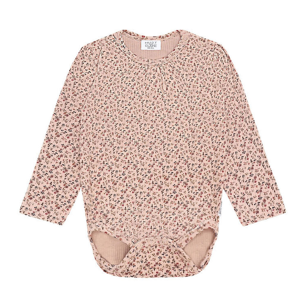 Hust and Claire Body l/æ - HCBri - Rugby Tan m. Blomster