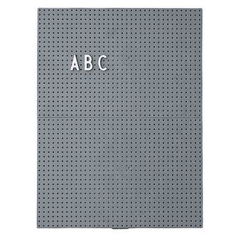 Design Letters Tavle - A4 - Mørk Grå