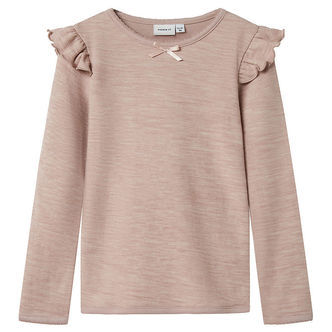 Name It Bluse - Uld/Viskose - NmfWyla - Shadow Gray