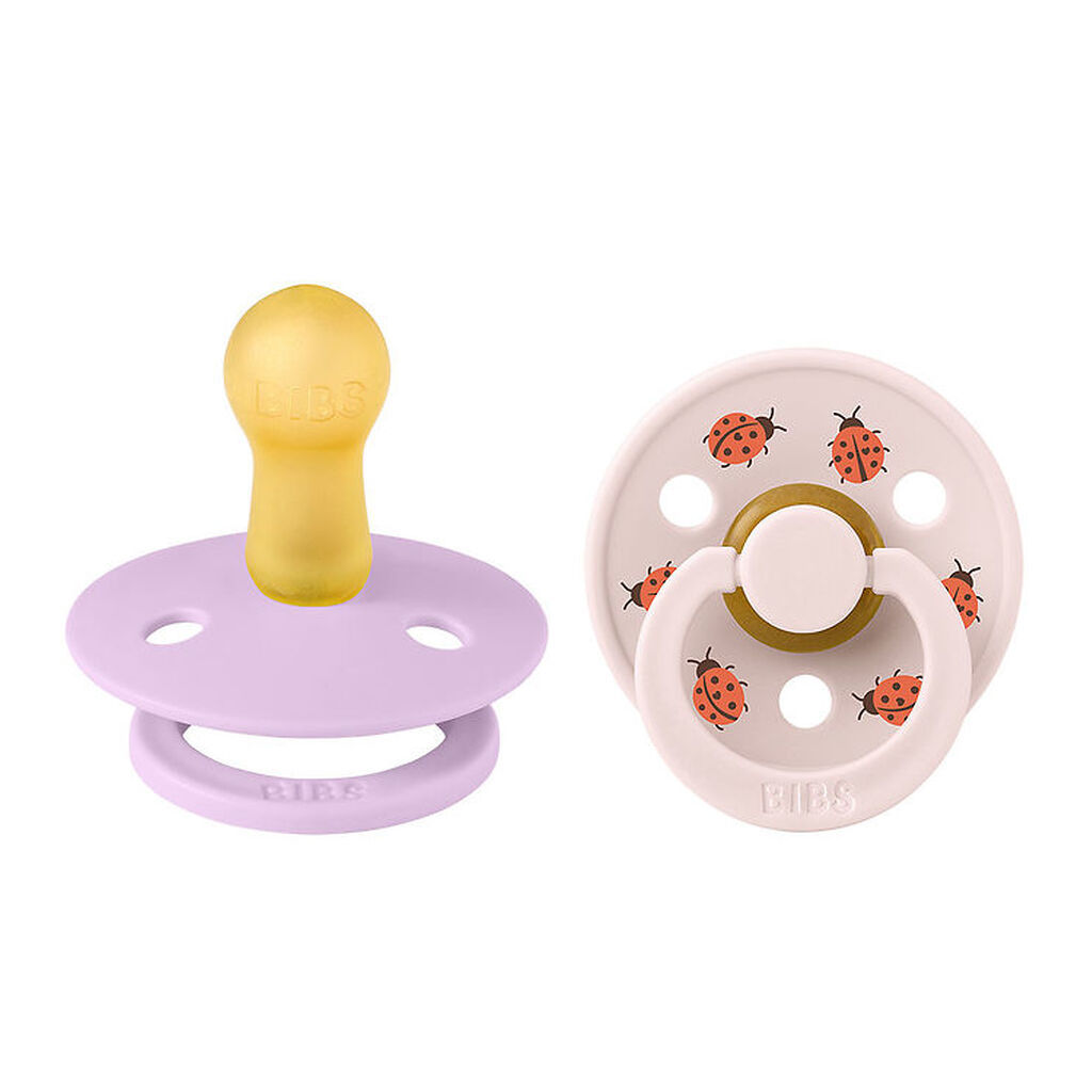 BIBS Colour Sutter - Str. 2 - 2-pak - Rund - Violet Sky Mix