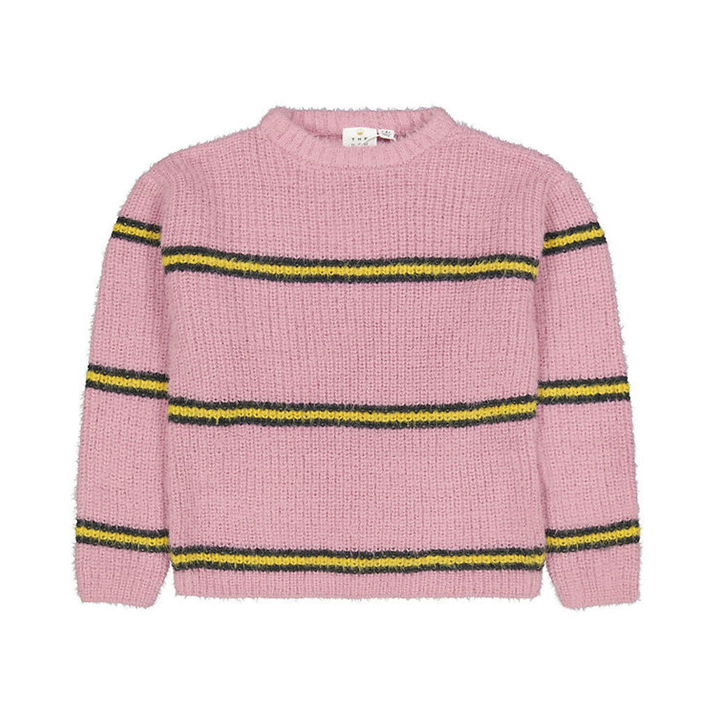 The New Bluse - Strik - TnDada - Pastel Lavender m. Gul