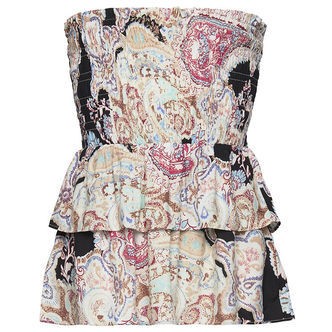 Rosemunde Top - Paisley - Blue Paisley Print