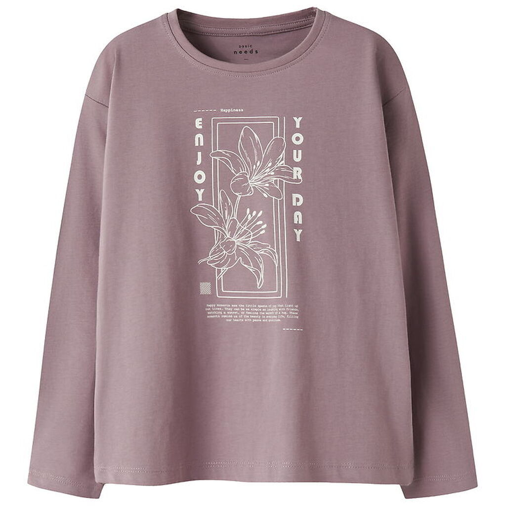 Name It Bluse - NkfVeen - Toadstool/Enjoy Your Day