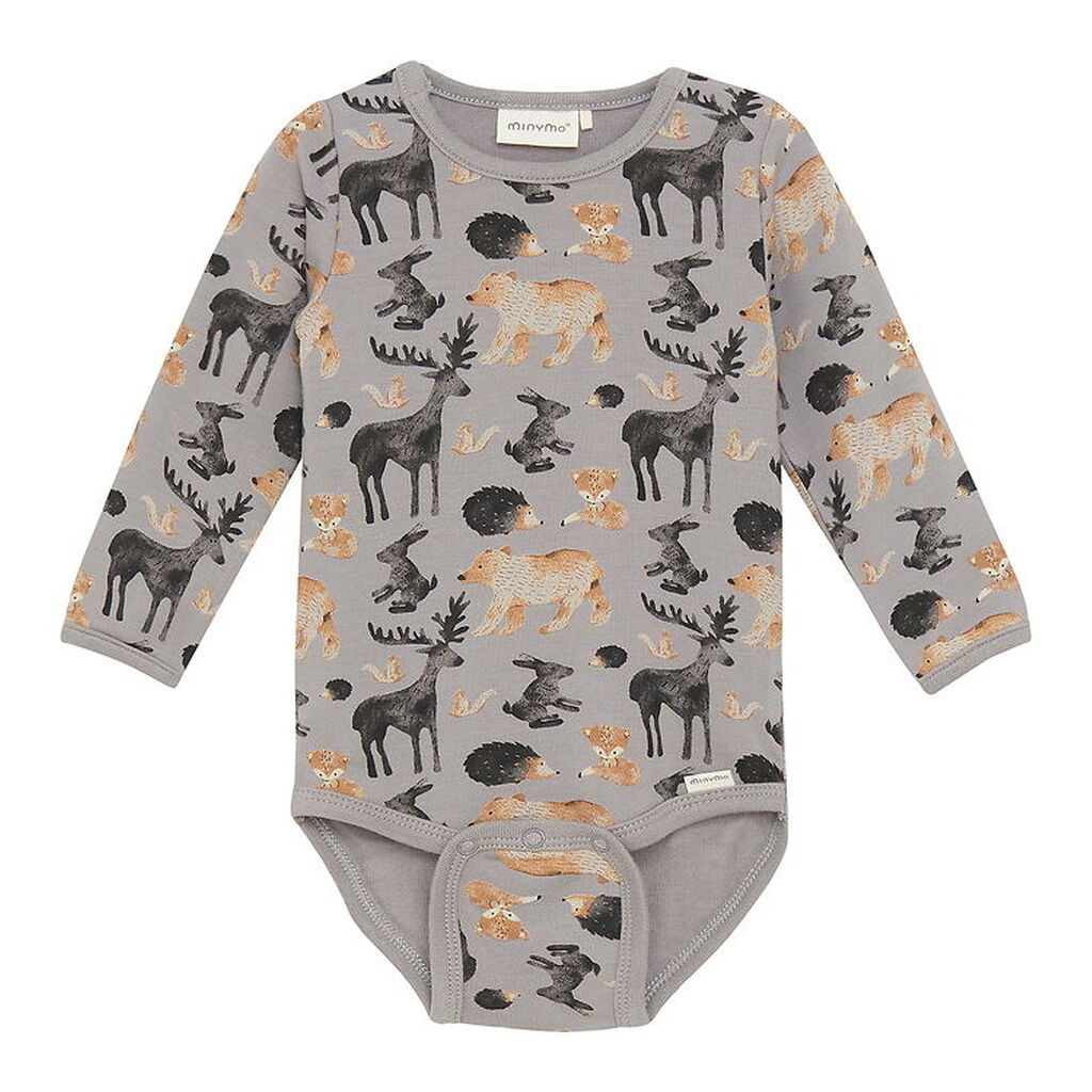 Minymo Body l/æ - AOP - Sweat - Cloudburst