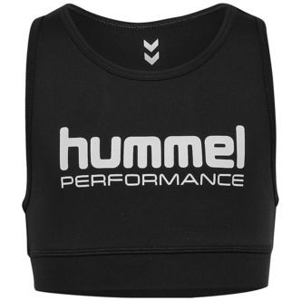 Hummel Sportstop - HmlJr Pulse - Sort m. Logo