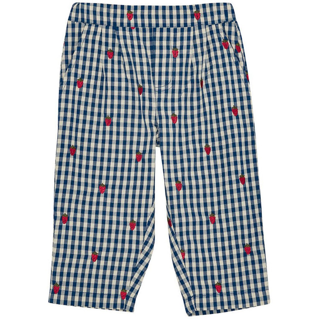 Flöss Bukser - Nolly - Berry Blue Check