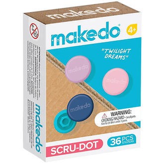 MakeDo Værktøj til Pap - Scru-Dot - 36 Dele - Twilight Dream