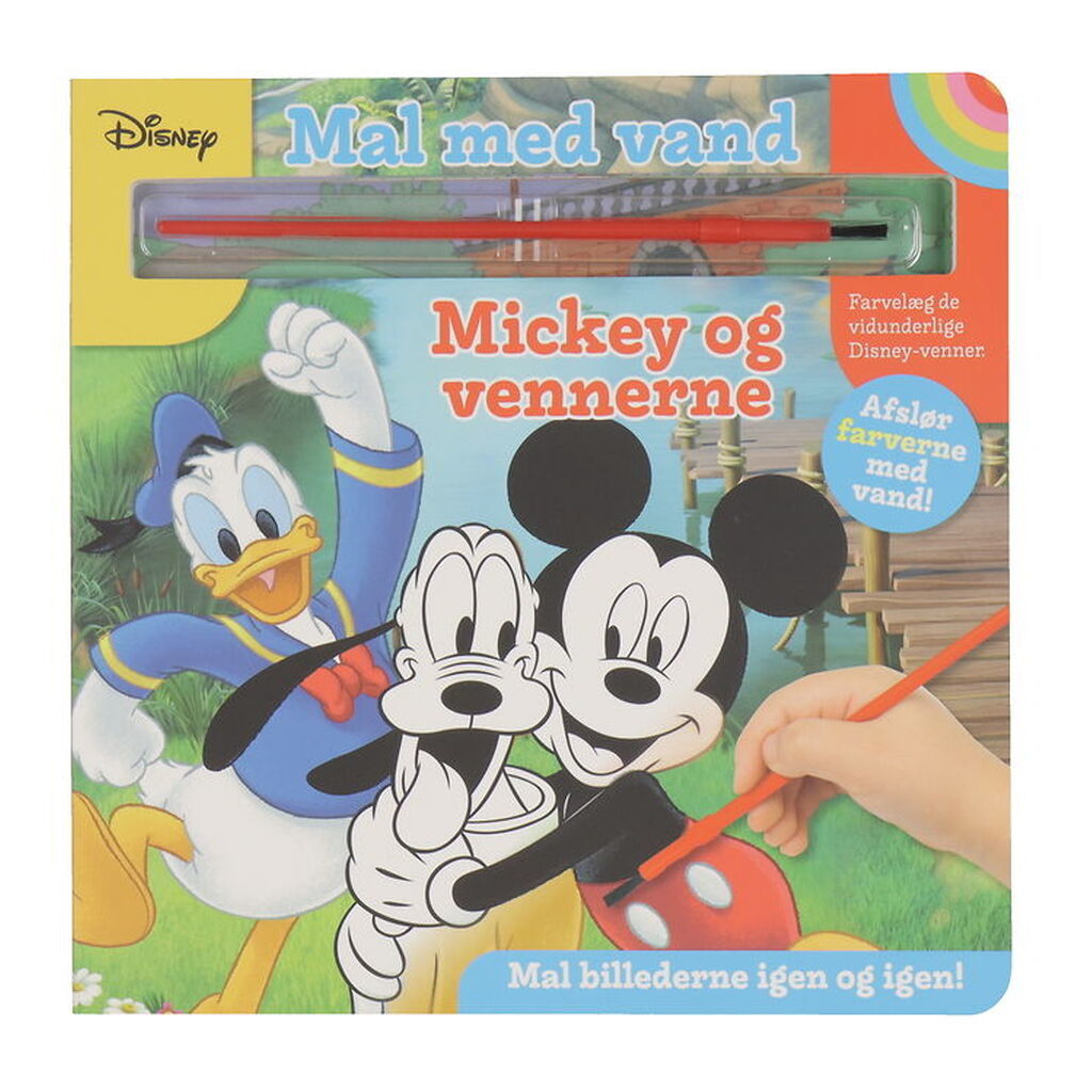 Alvilda Malebog - Mal Med Vand - Disney Mickey Og Venner
