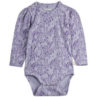 Mini Rodini Body l/æ - Leopard - AOP - Purple